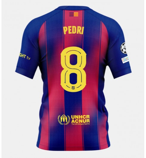 Moške Nogometnih dresov Barcelona Pedri Gonzalez #8 Domači 2025-26 Kratki rokavi Moške Nogometnih dresov Barcelona Pedri Gonzalez #8 Domači 2025-26 Kratki rokavi